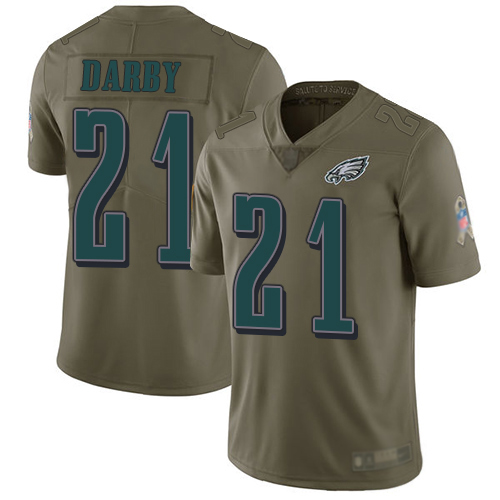 Men Philadelphia Eagles #21 Ronald Darby Limited Olive 2017 Salute to Service Football NFL Jersey->philadelphia eagles->NFL Jersey